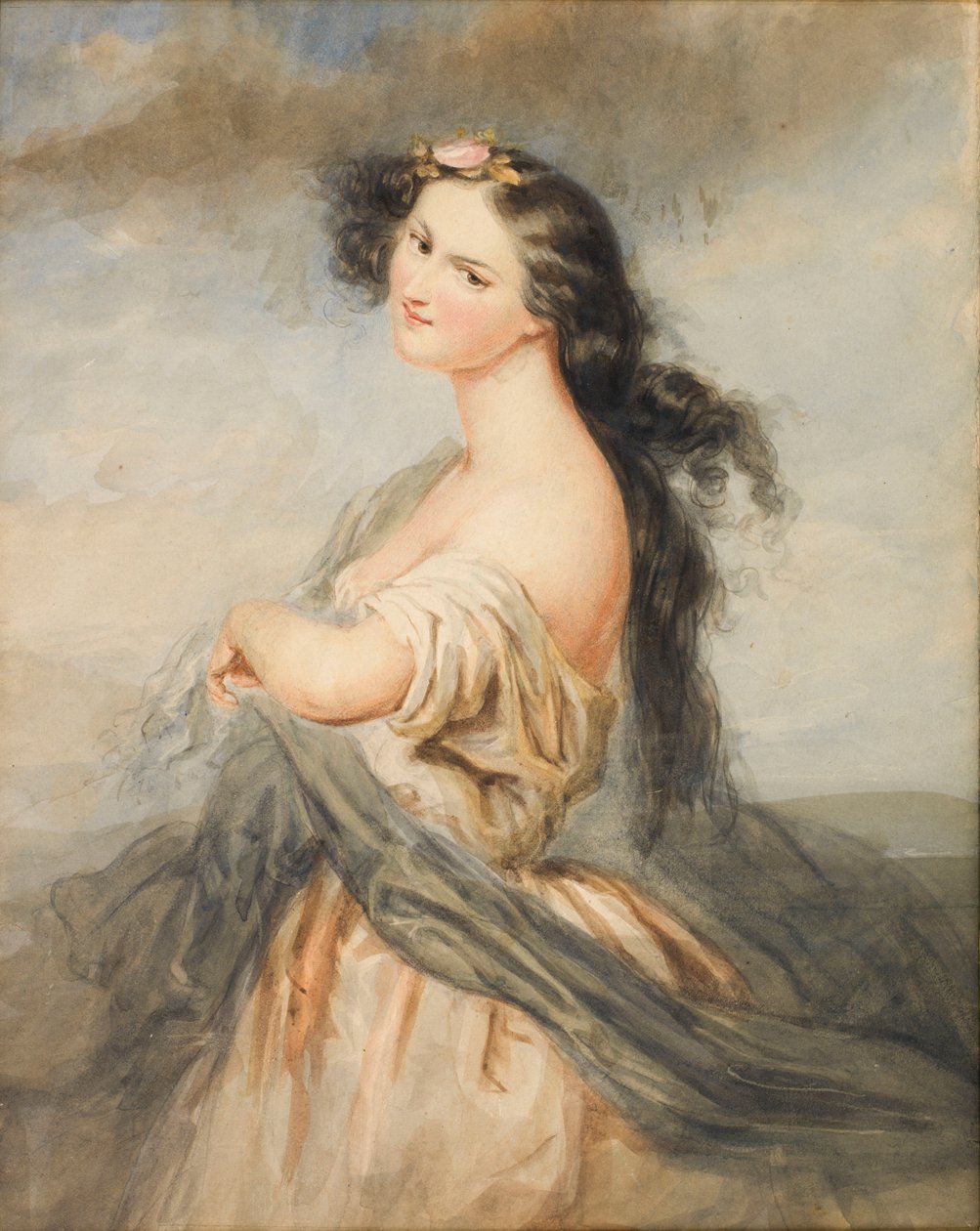 Juliette Drouetin muotokuva 1806-1883. tekijältä André Charles Voillemot