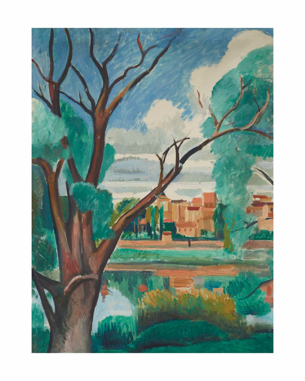 Seinen rannat Carrières-sur-Seinessä tekijältä Andre Derain