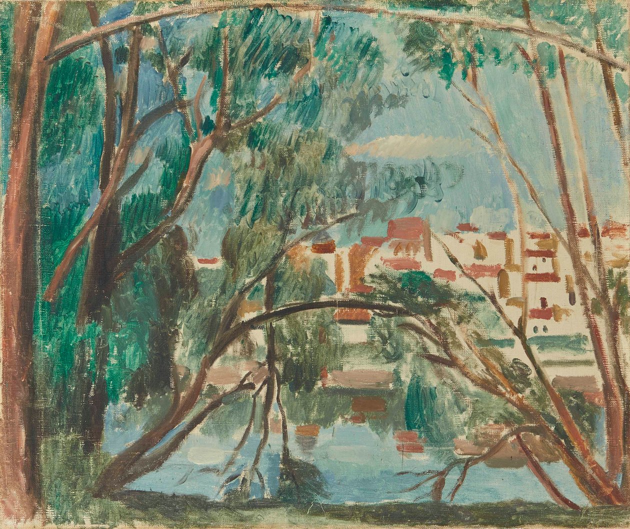 Seinen rannat Carrières-sur-Seinessä tekijältä Andre Derain