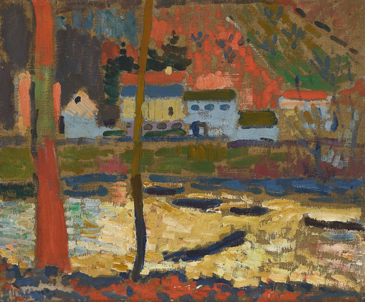 Seinen varrella Chatoussa tekijältä Andre Derain