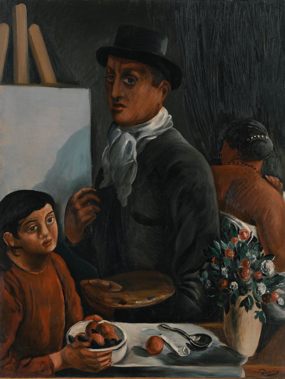 Taiteilija ateljeessaan tekijältä Andre Derain