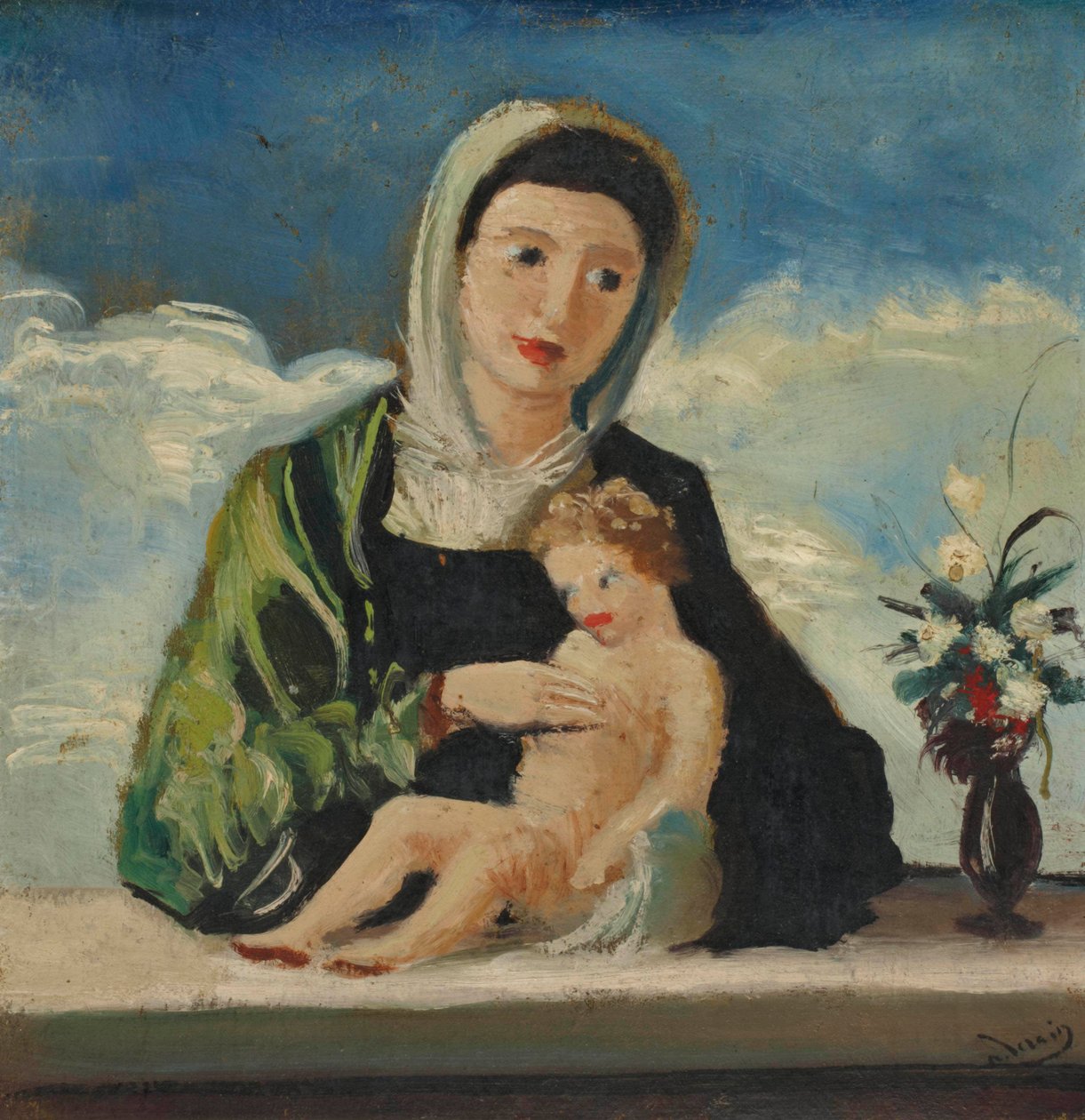 Neitsyt ja lapsi (Bellinin mukaan) tekijältä Andre Derain
