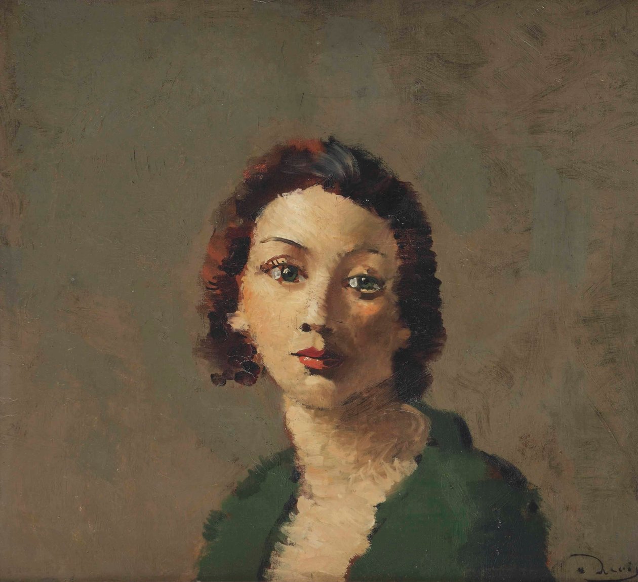 Punapää vihreässä liivissä tekijältä Andre Derain