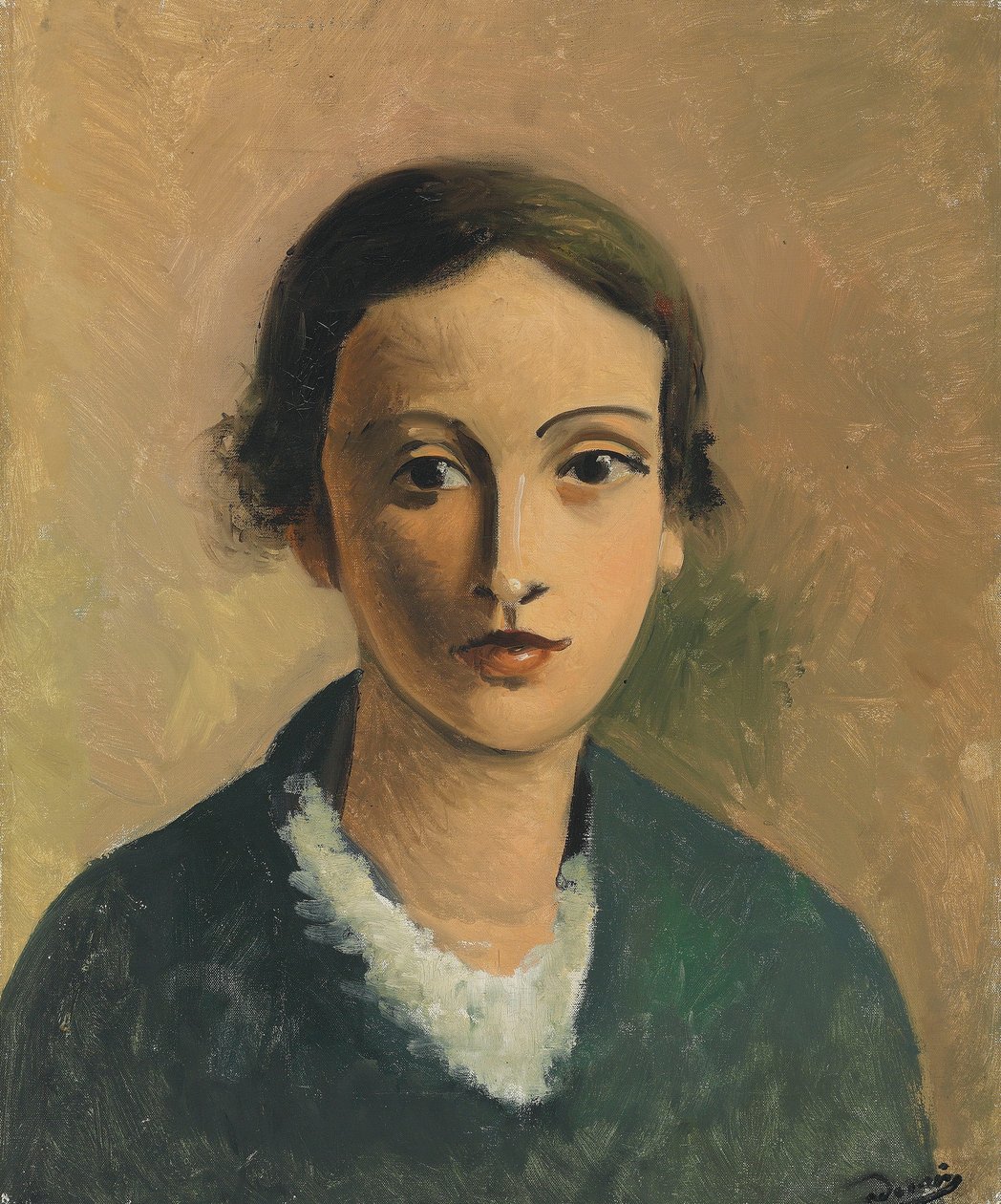 Taiteilijan veljentyttären Genevièven muotokuva. tekijältä Andre Derain