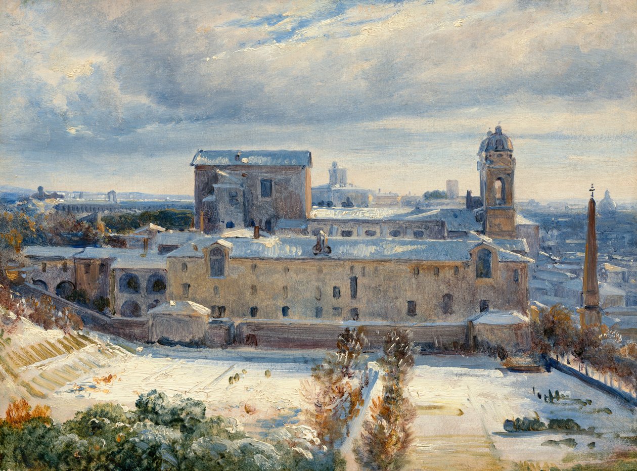 Santa Trinità dei Monti lumessa, 18251830. tekijältä André Giroux