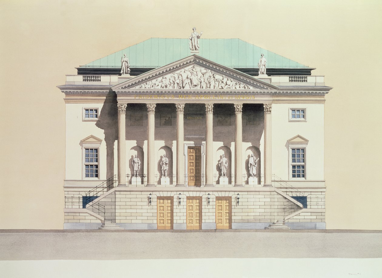 Deutsche Staatsoper, Berliini, Saksa 18. vuosisadan julkisivu tekijältä Andras Kaldor