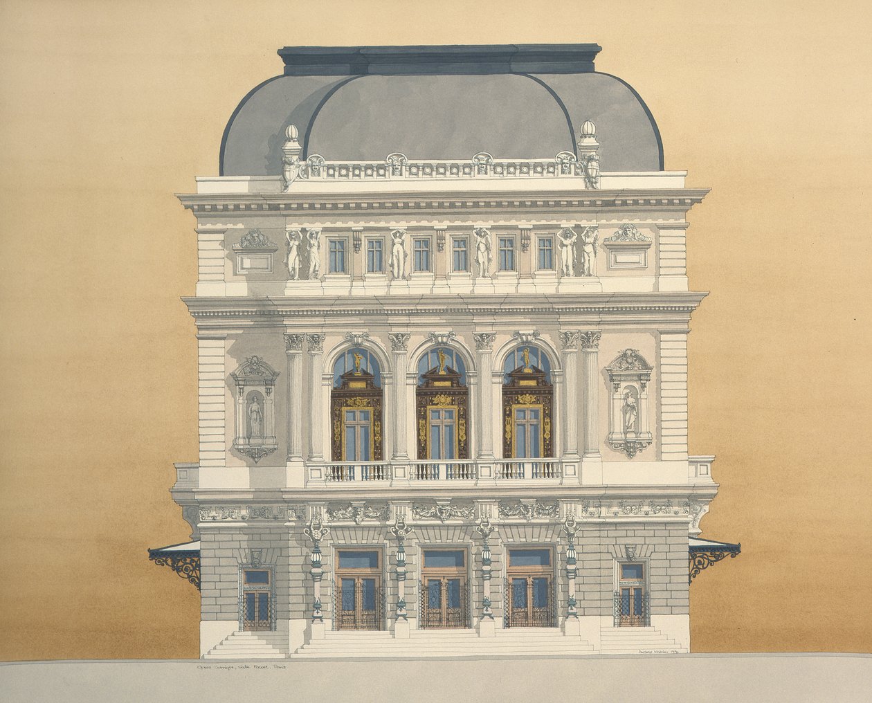 Opera Comique, Salle favart, Pariisi, Ranska tekijältä Andras Kaldor