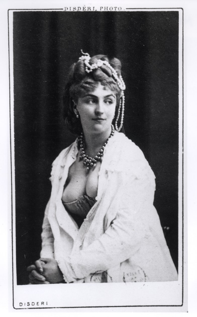 Muotokuva Mery Laurentista (1849-1900) 1888-1889 tekijältä Andre Adolphe Eugene Disderi