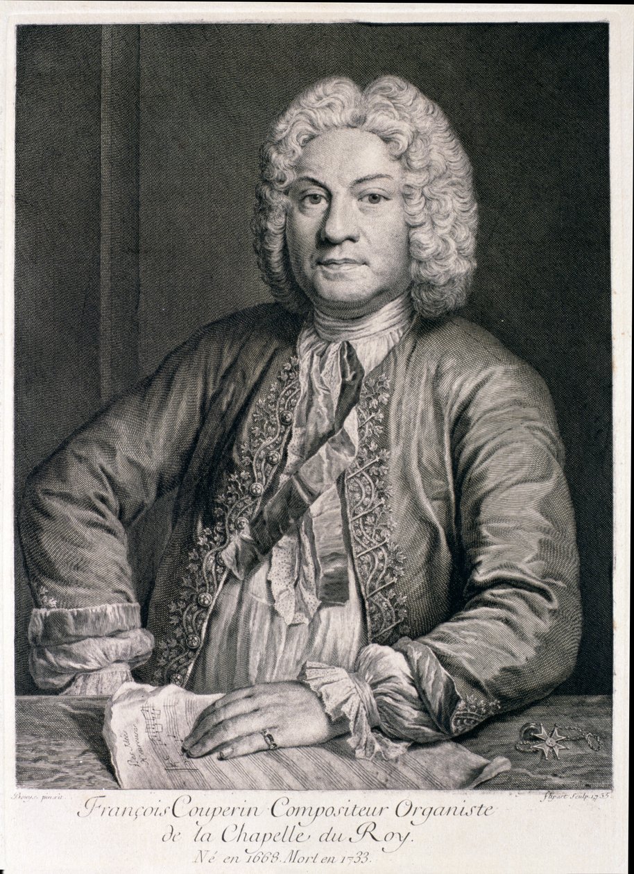Flipartin kaivertama Francois Couperin (1668-1733). tekijältä Andre Bouys