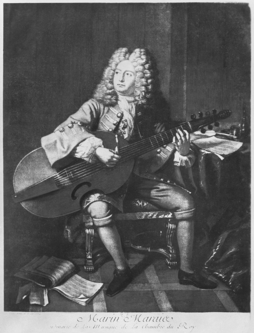 Marin Marais, 1704 finn tekijältä Andre Bouys