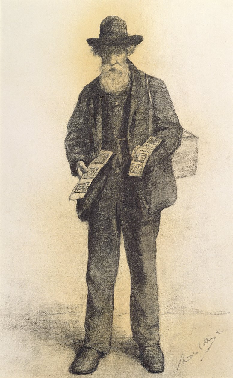 Pedlar-kynä ja hiili paperille tekijältä Andre Collin