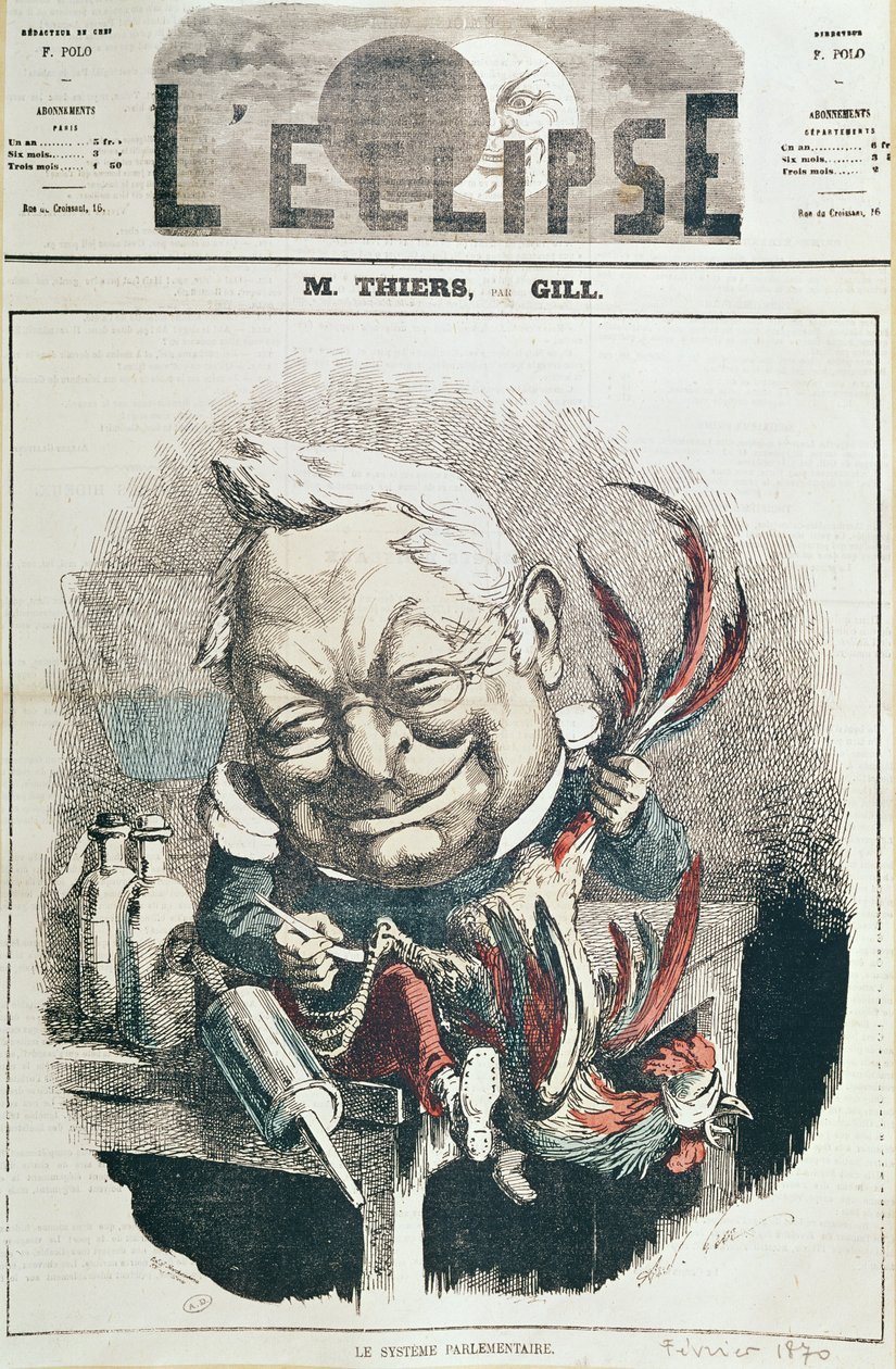 Adolphe Thiersin (1797-1877) karikatyyri elokuvasta L