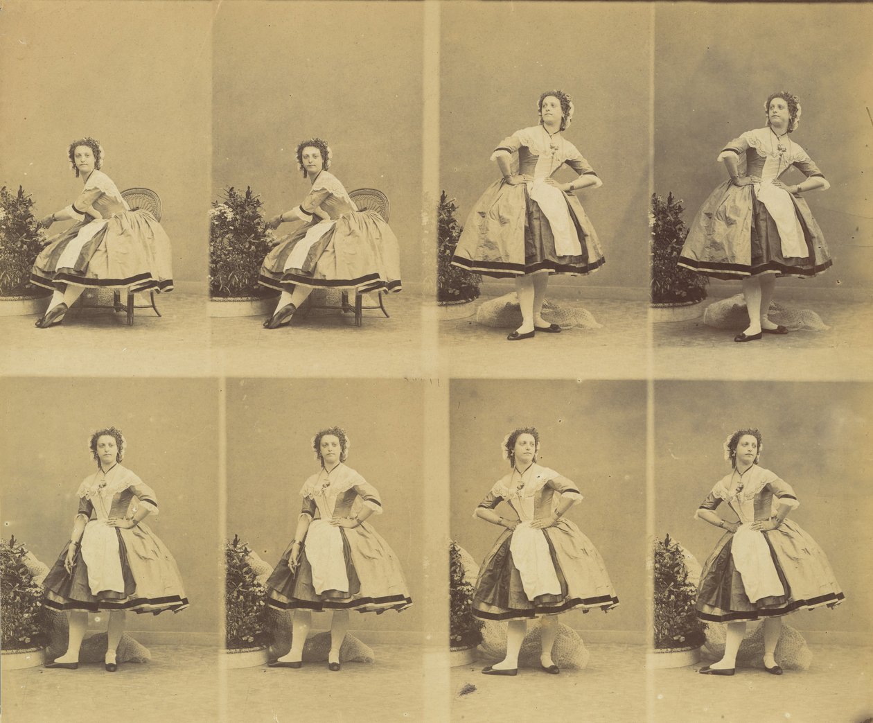 A Mlle Schliger, touko-elokuu 1861. tekijältä Andre Adolphe Eugene Disderi
