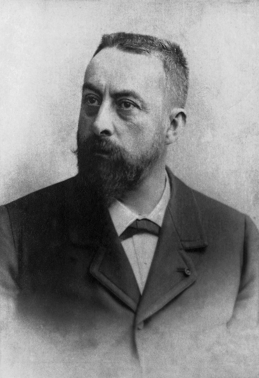 Alfred Nicolas Rambaud (1842-1905), valokuvattu vuosina 1880-1895, otettu kokoelmasta Felix Potin, 500 nykyajan julkkista, ranskalainen poliitikko Ranska tekijältä Andre Adolphe Eugene Disderi