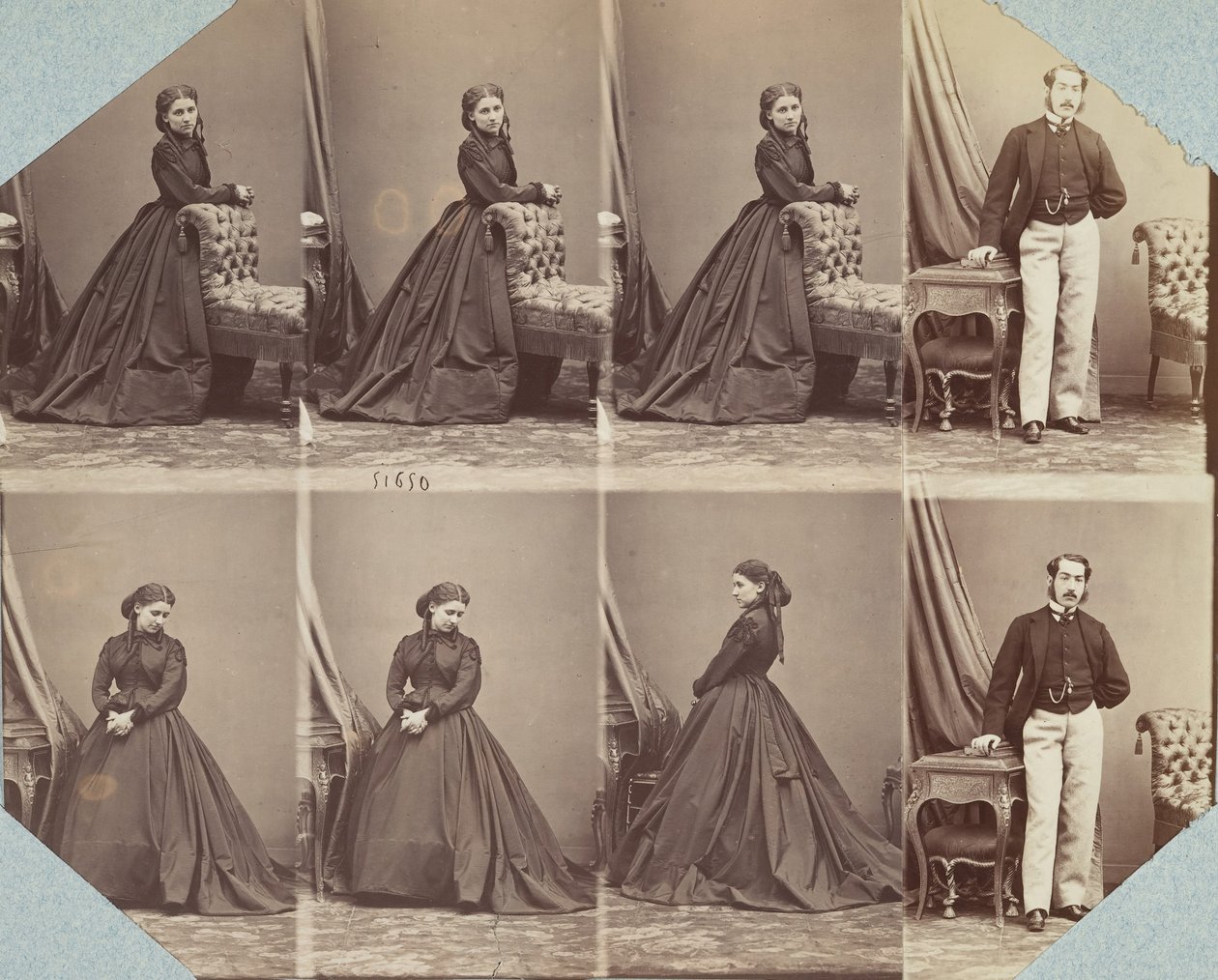 Puvut V, 1863-67. tekijältä Andre Adolphe Eugene Disderi