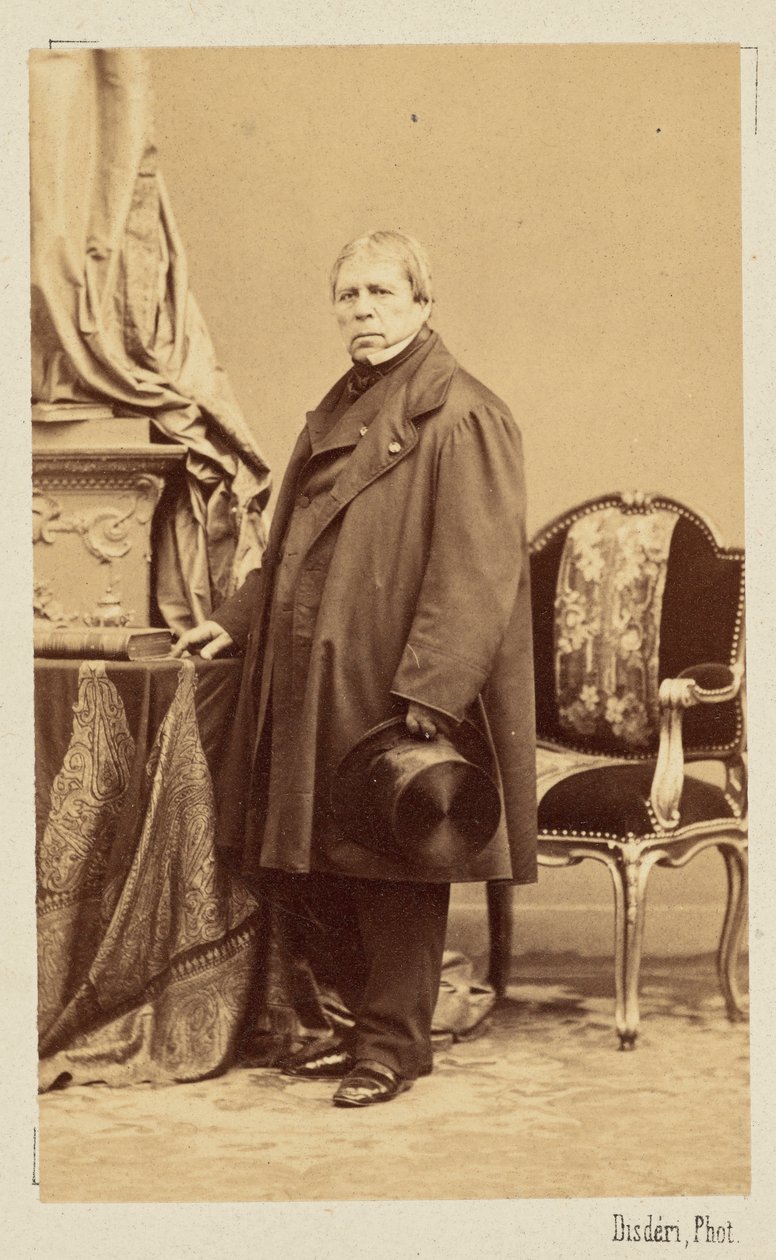Jean-Auguste-Dominique Ingres, noin 1860. tekijältä Andre Adolphe Eugene Disderi