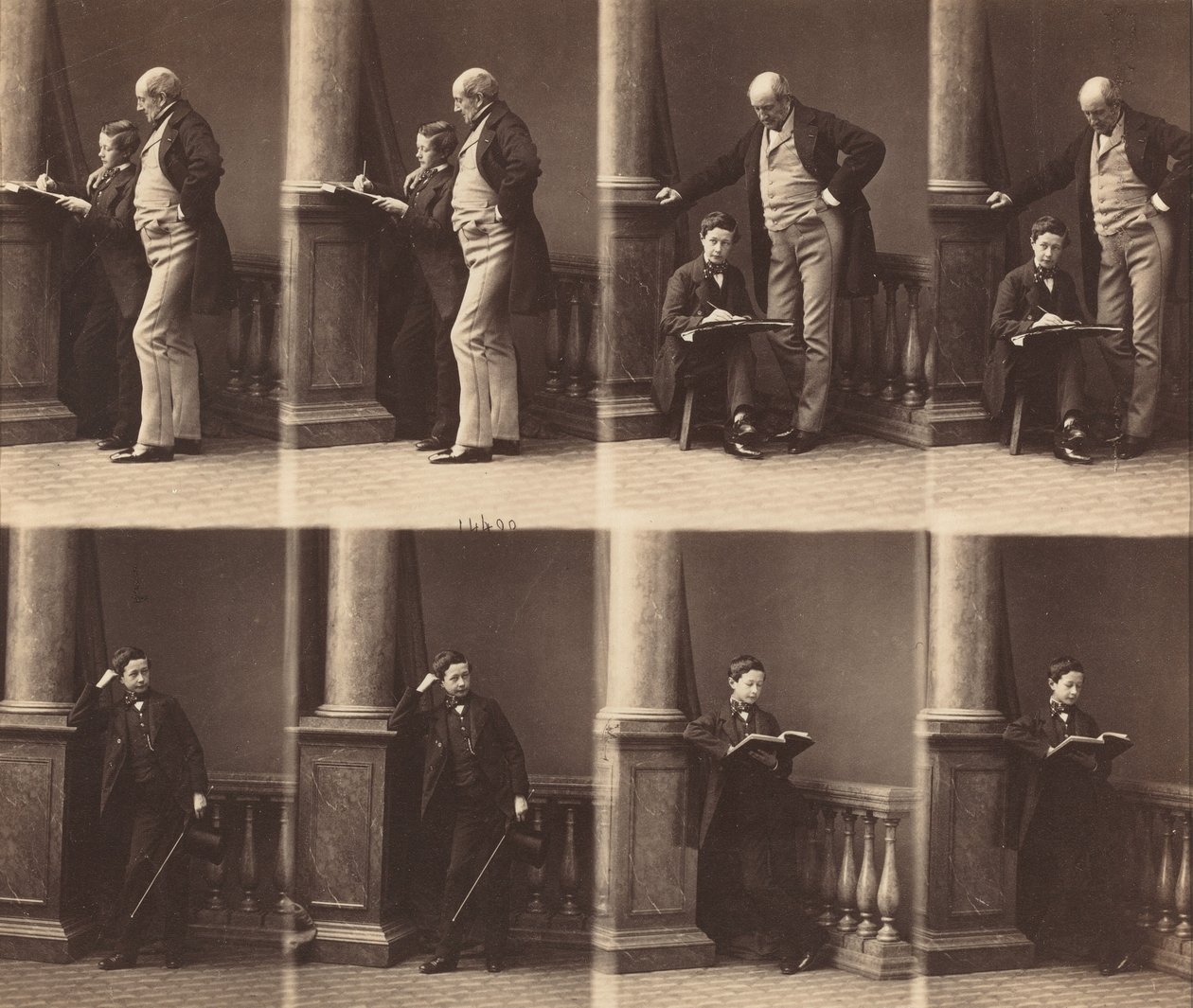 Herra Jadin ja poika tekijältä Andre Adolphe Eugene Disderi