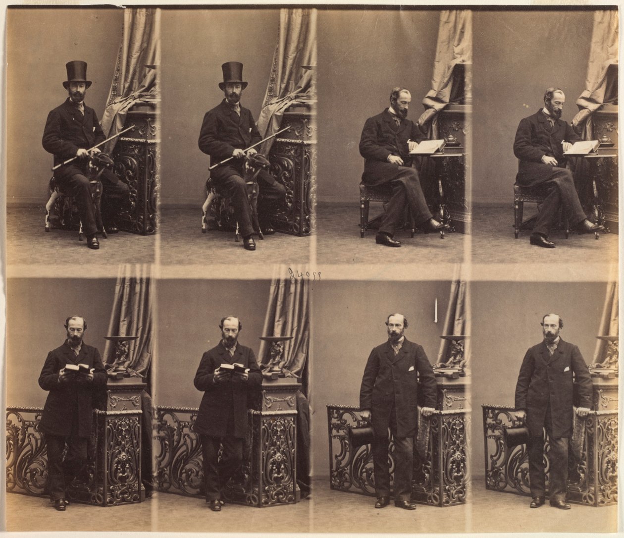 Herra Merlen, 1861. tekijältä Andre Adolphe Eugene Disderi