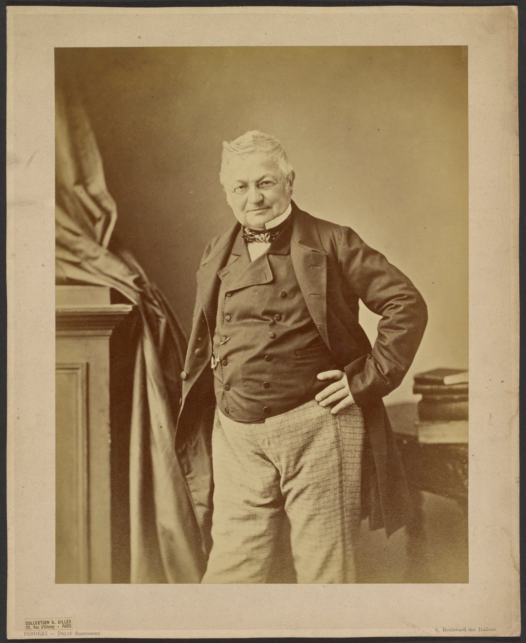 Adolphe Thiersin muotokuva 1797-1877, noin 1860. tekijältä Andre Adolphe Eugene Disderi