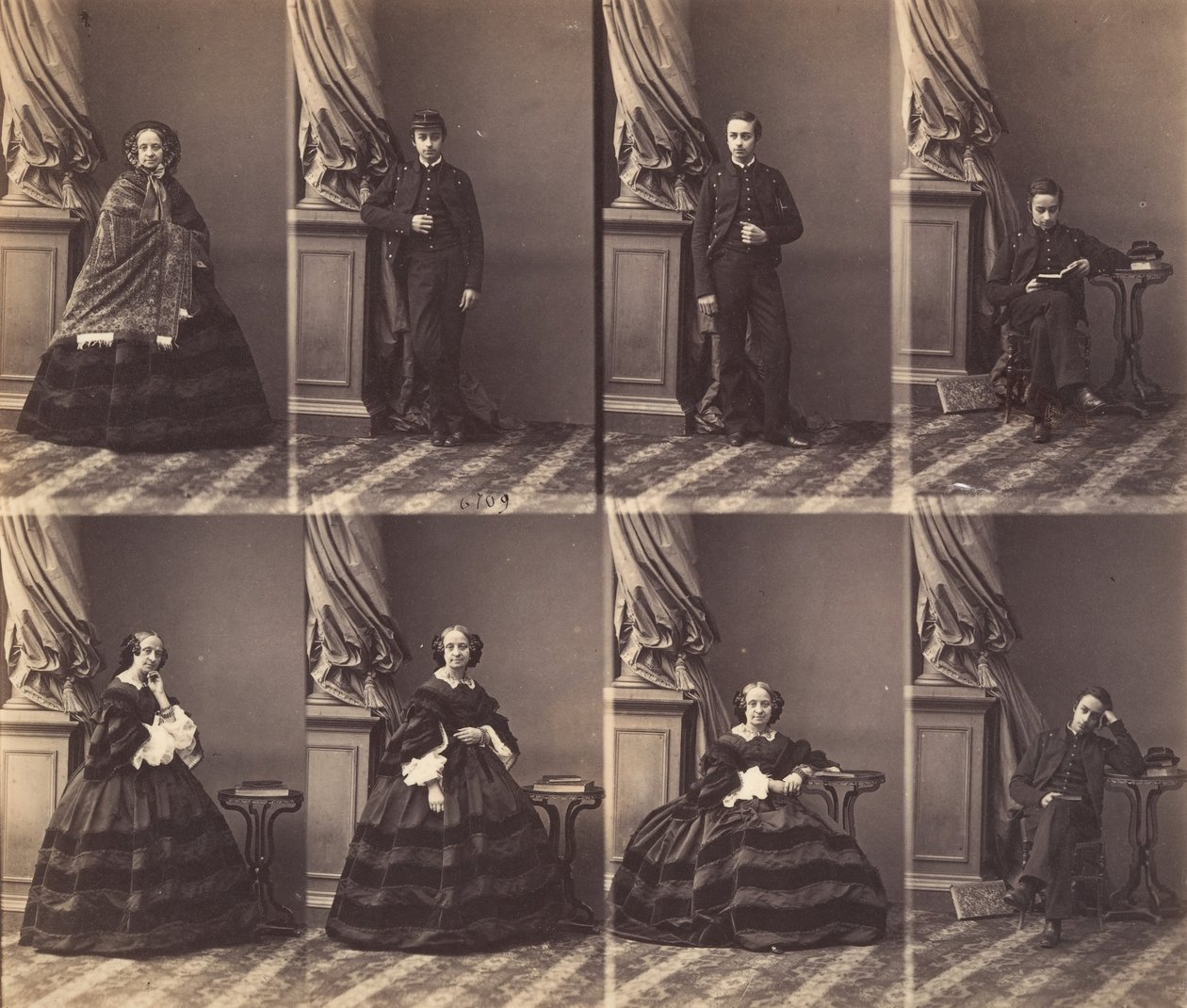 Taglione, syyskuu 1857 - marraskuu 1858. tekijältä Andre Adolphe Eugene Disderi
