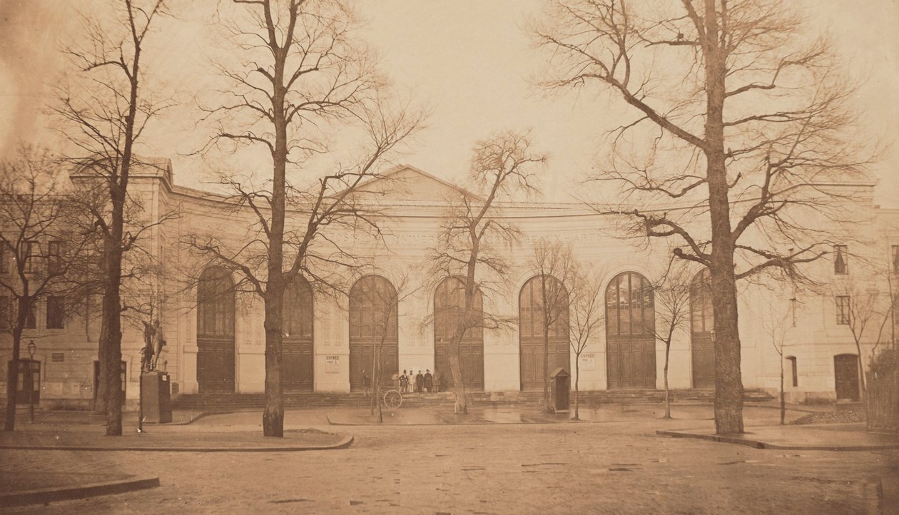Exposition Universelle of 1855. Palais des Beaux-Artsin pääsisäänkäynti, 1855. tekijältä Andre Adolphe Eugene Disderi