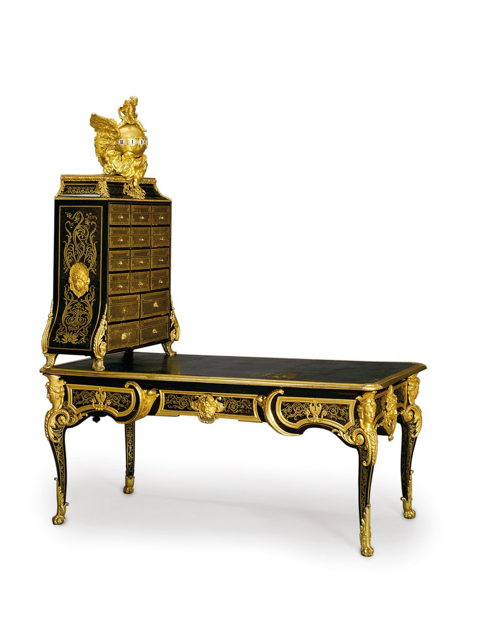 Ludvig XV:n toimistolevy ja pahvipakkaus, 1725-50 tekijältä Andre Charles Boulle