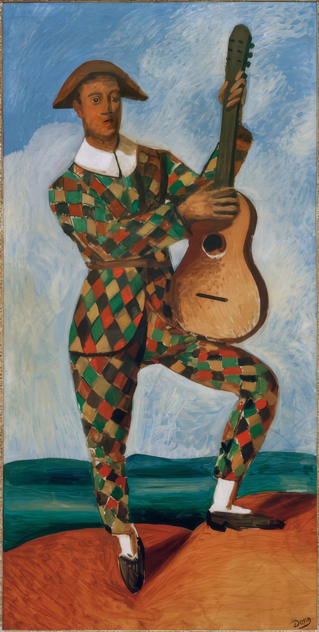 Harlekiini kitaran kanssa tekijältä Andre Derain