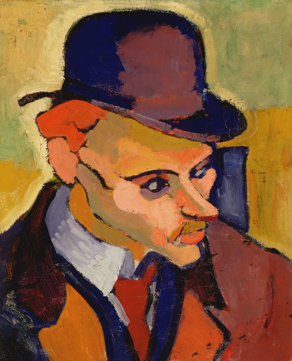 Miehen pää (M. Gilbertin muotokuva) 1907 (öljy kankaalle) tekijältä Andre Derain