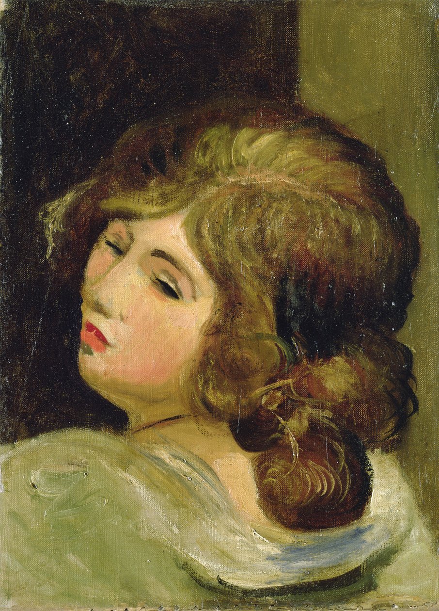 Naisen pää (öljy kankaalle) tekijältä Andre Derain