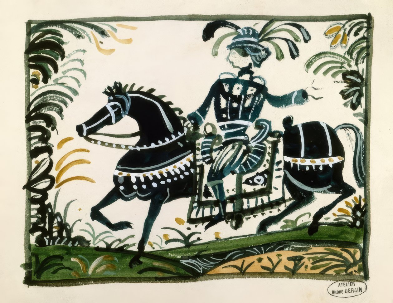 Ratsumies, jolla on pusero tekijältä Andre Derain