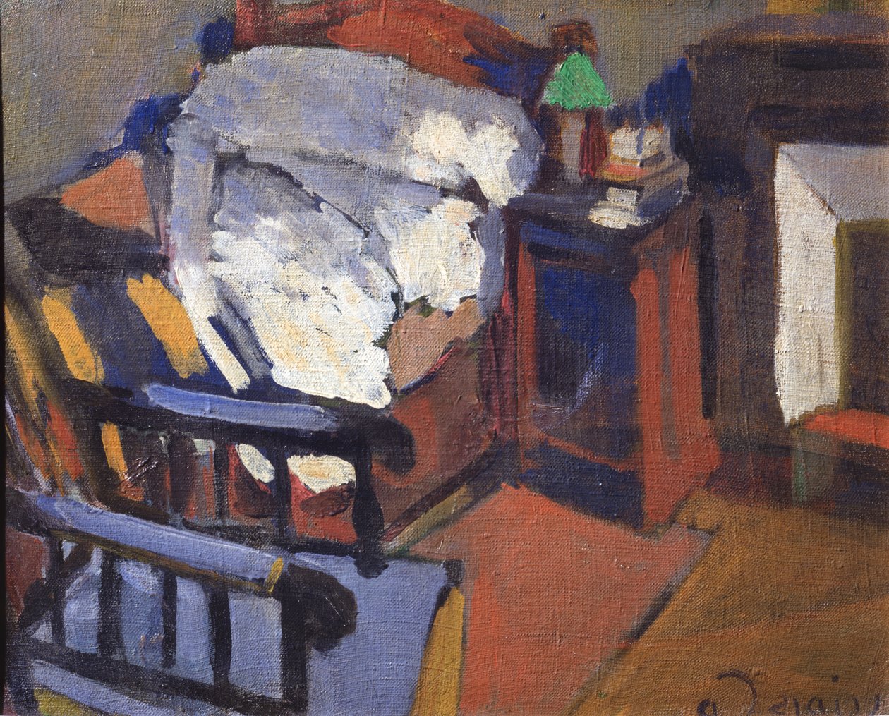 Makuuhuone, n.1900-01 (öljy kankaalle). tekijältä Andre Derain
