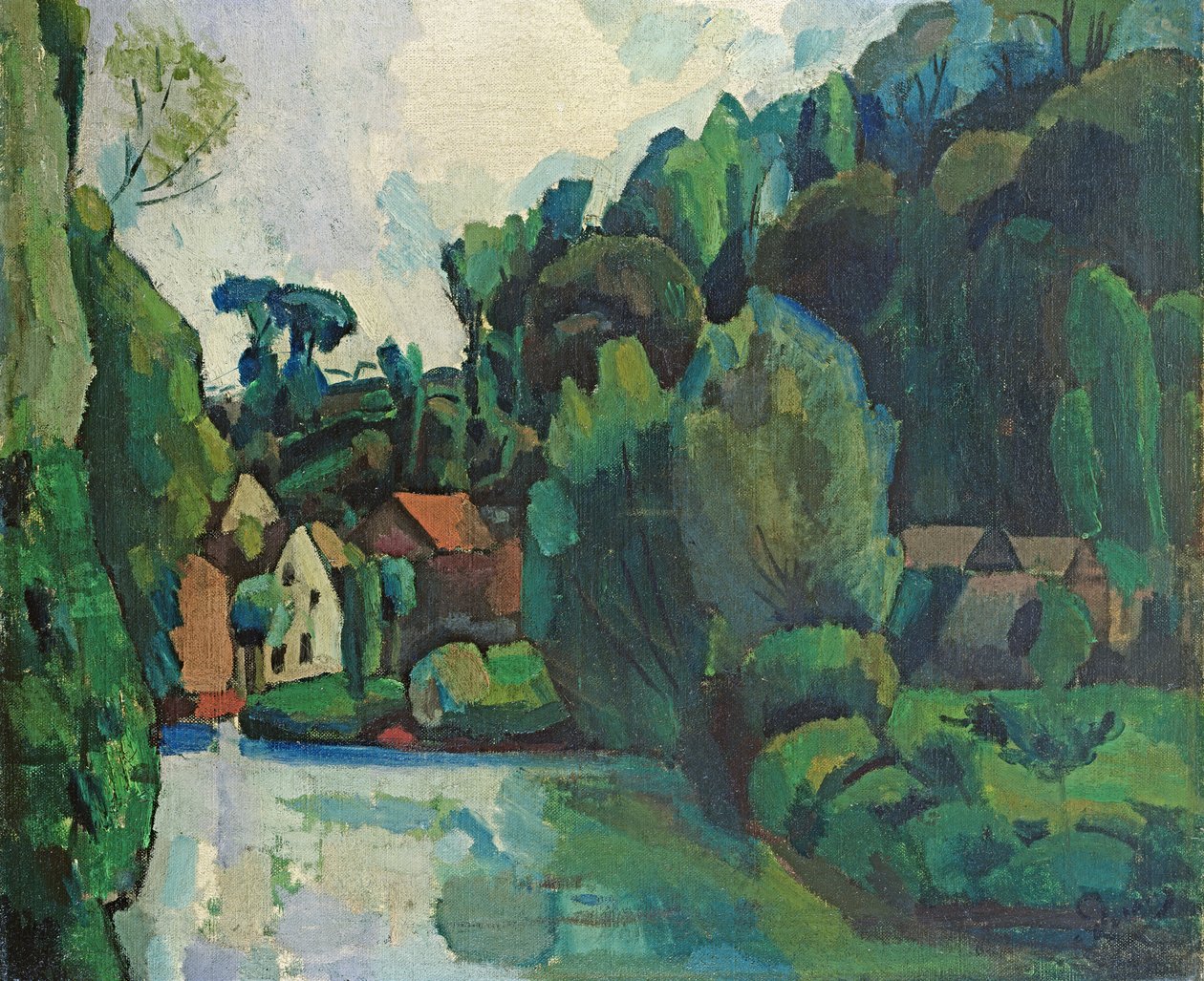 Maisema (öljy kankaalle) tekijältä Andre Derain