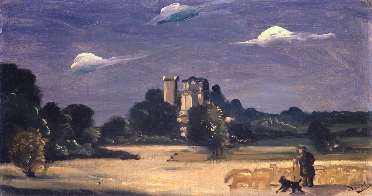 Maisema paimenen kanssa (öljy kankaalle) tekijältä Andre Derain