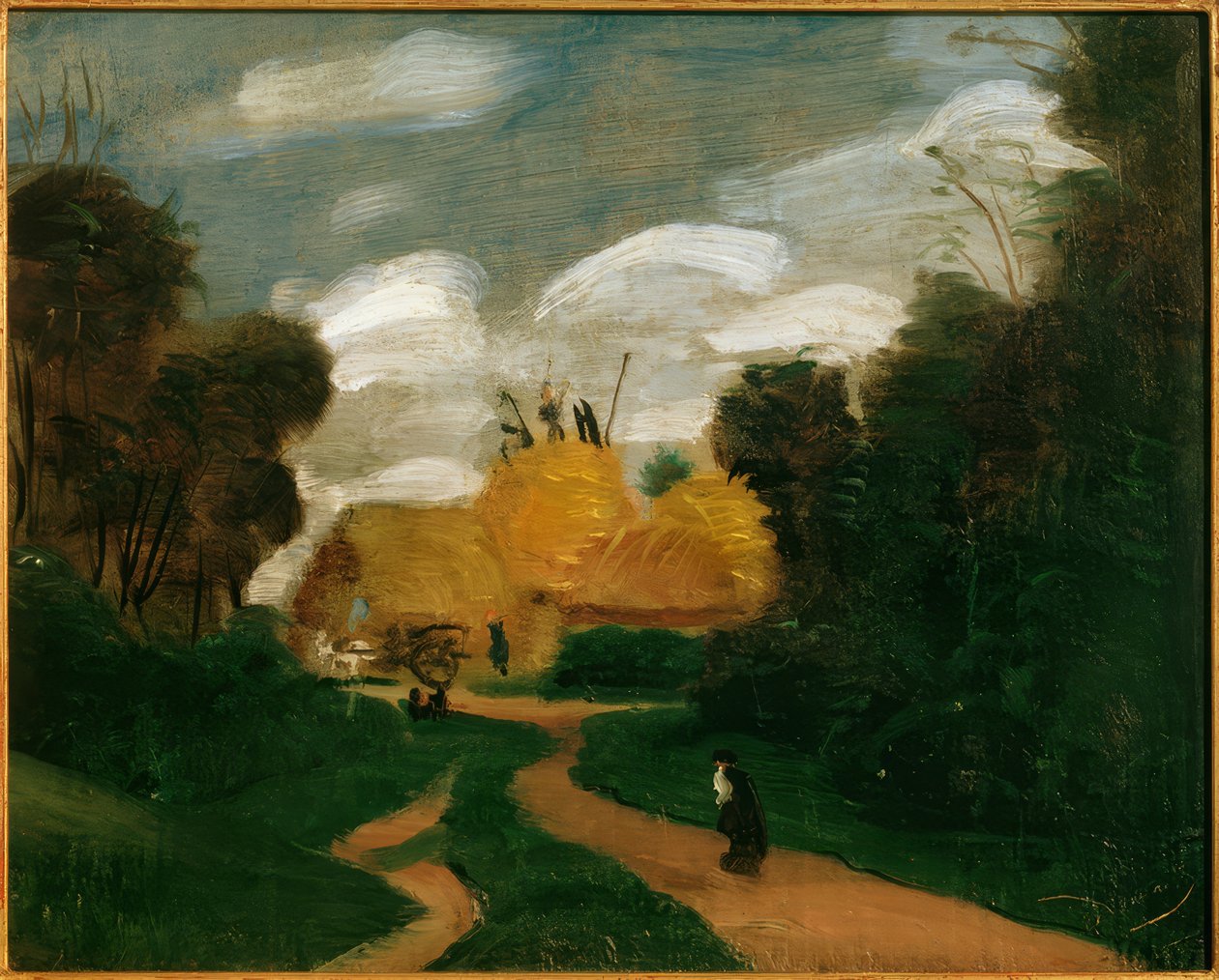 Maisema Ile-de-France / Heinäladot tekijältä Andre Derain