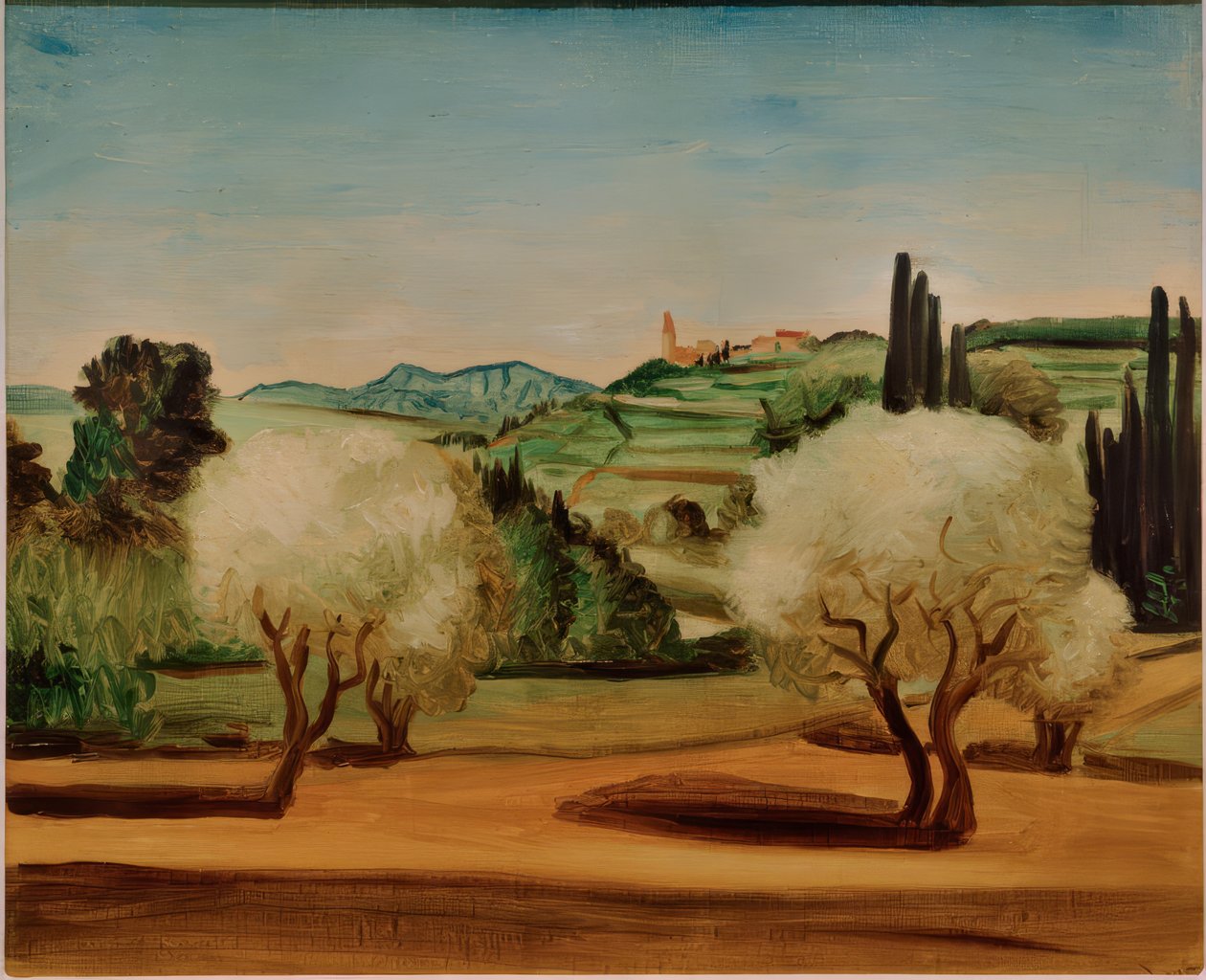 Maisema oliivipuineen tekijältä Andre Derain
