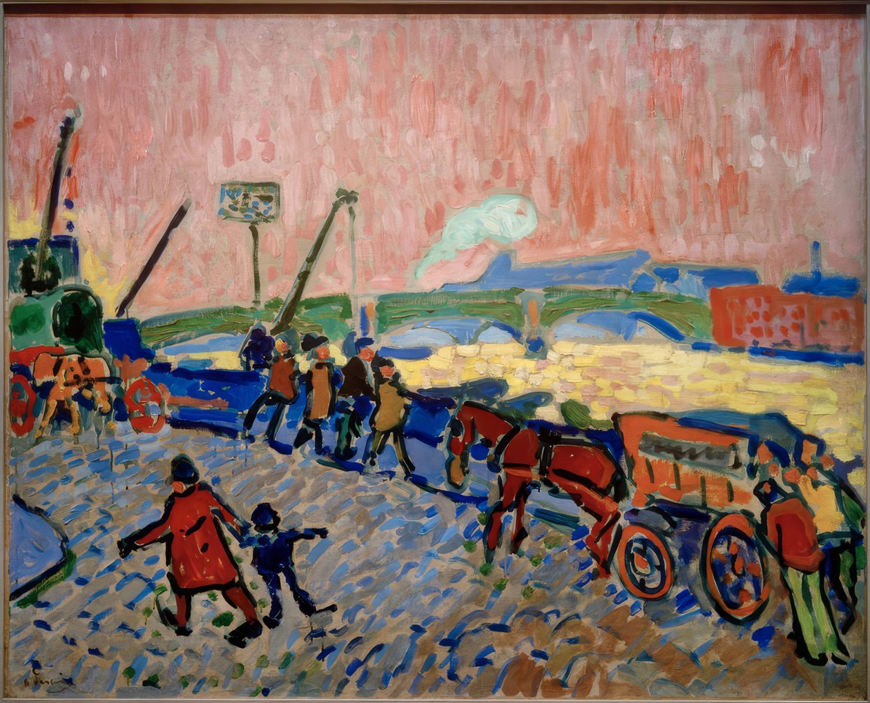 Thamesin rannat (Les Quais de la Tamise) tekijältä Andre Derain