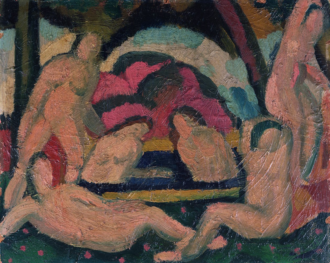 Alastomat uimarit (öljy kankaalle) tekijältä Andre Derain