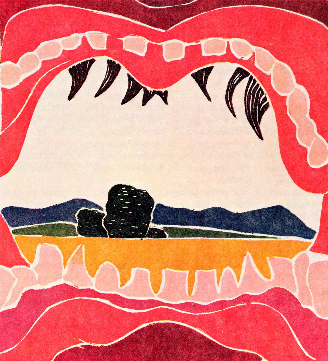 Pantagruelin suu, kuvitus Francois Rabelais
