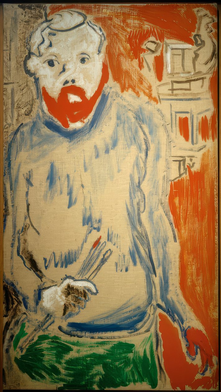 Henri Matissen muotokuva (Matisse ateljeessa) tekijältä Andre Derain