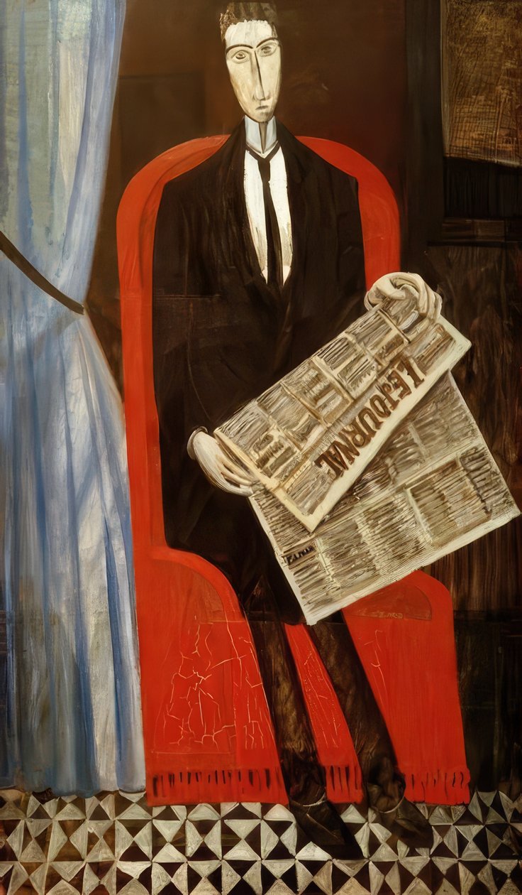 Muotokuva sanomalehdelle tuntemattomasta miehestä tekijältä Andre Derain