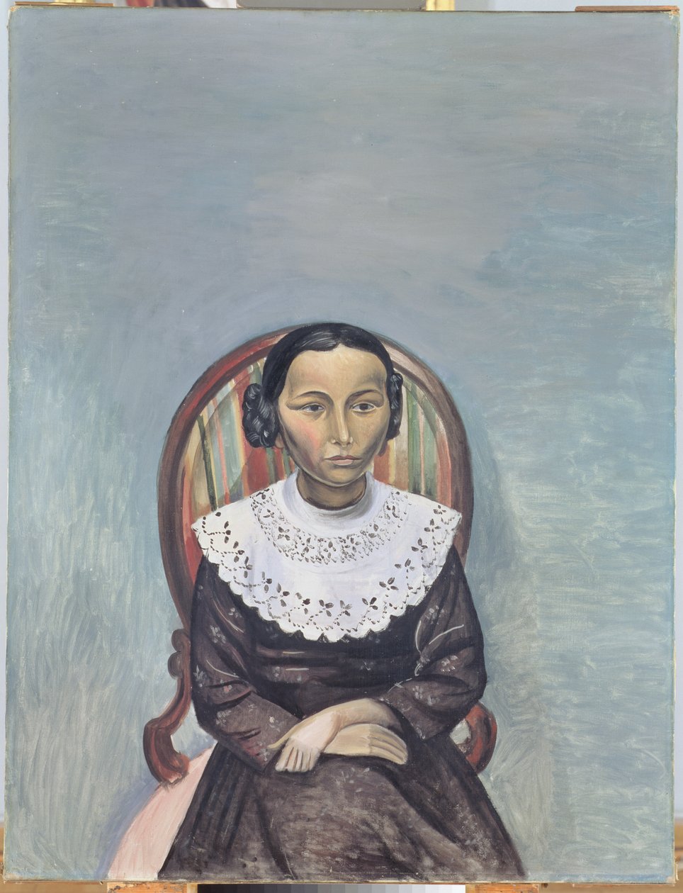 Mustapukuisen nuoren tytön muotokuva tekijältä Andre Derain