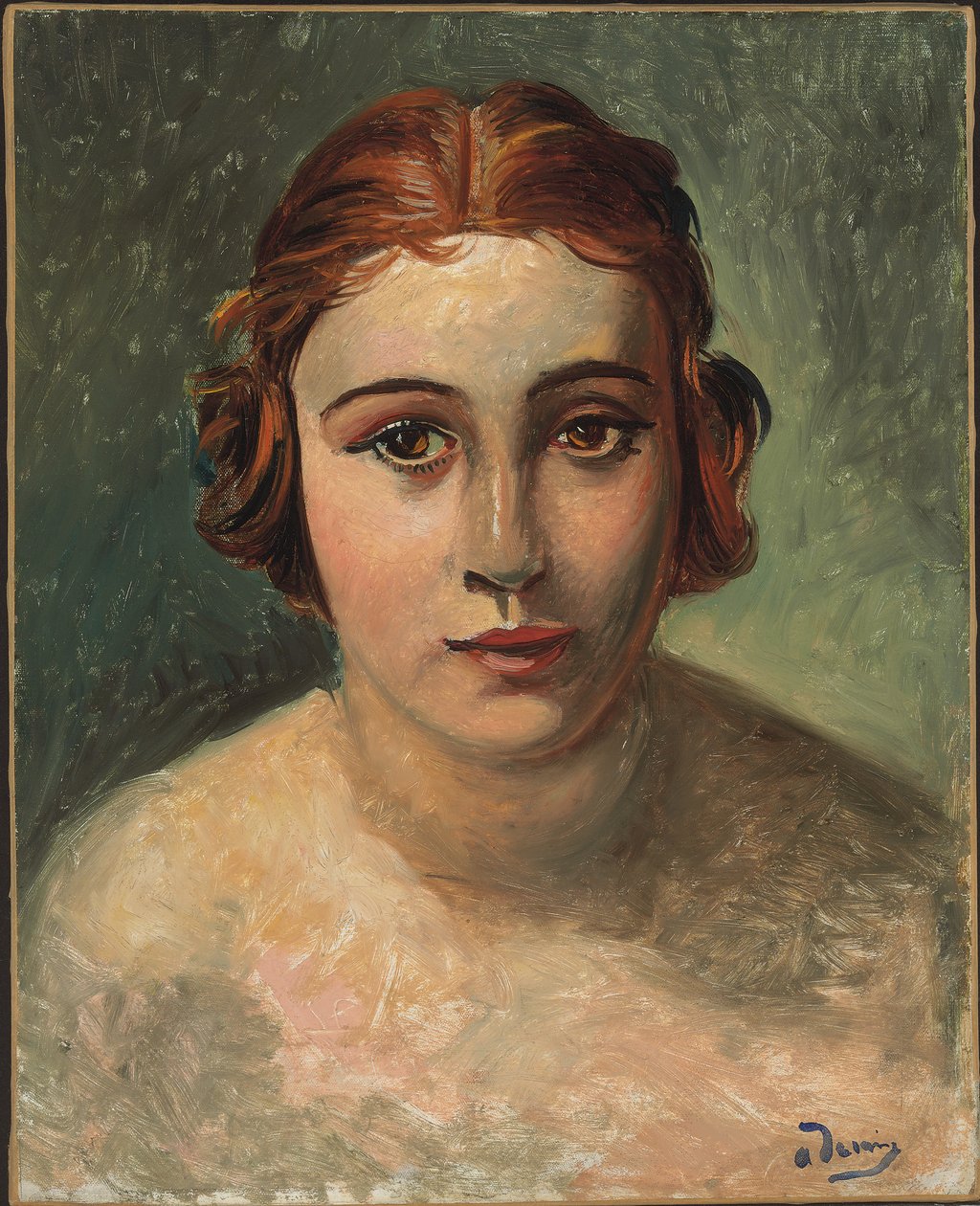 Nuoren naisen muotokuva (öljy kankaalle) tekijältä Andre Derain