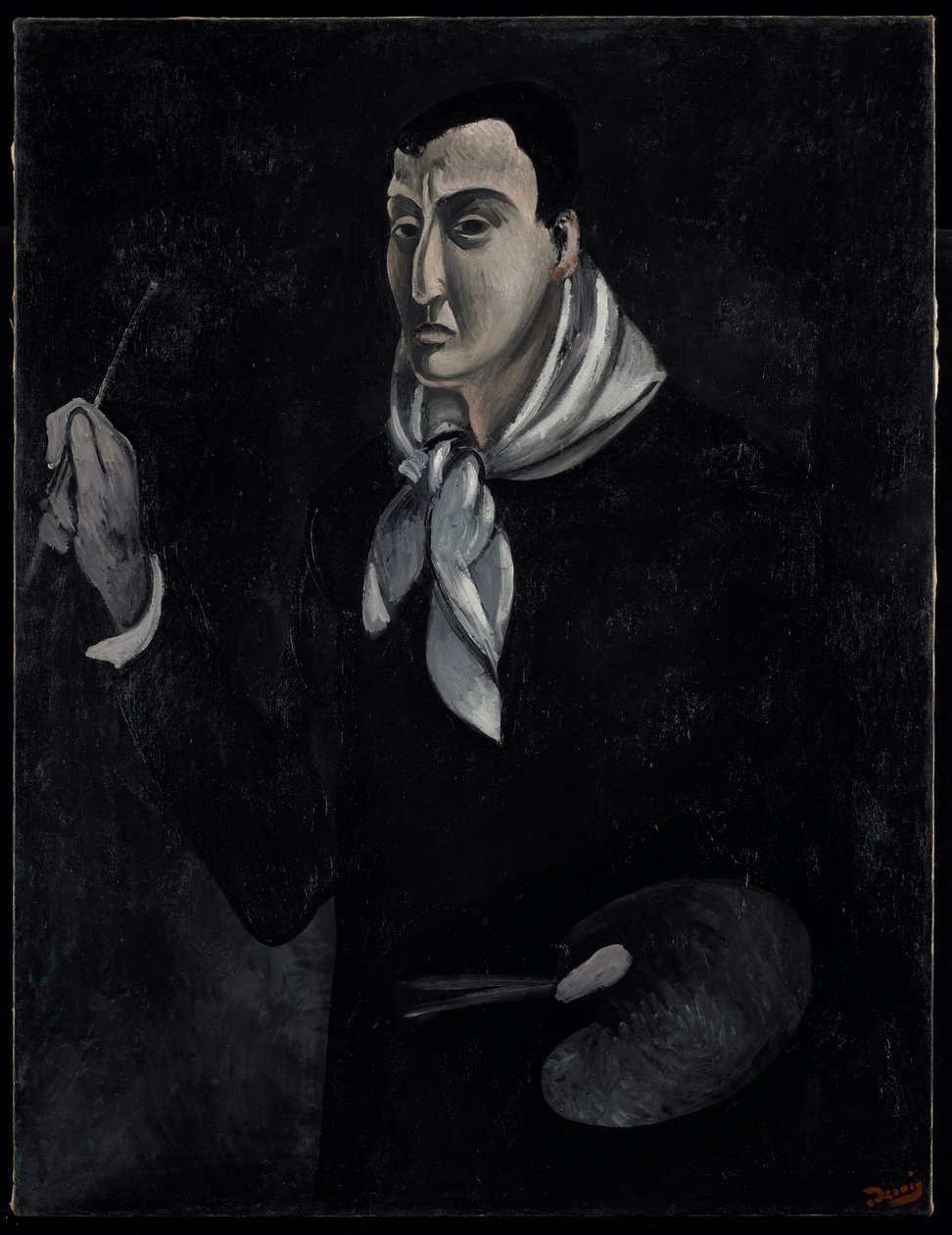 Taiteilijan muotokuva, noin 1912-14 (öljy kankaalle). tekijältä Andre Derain