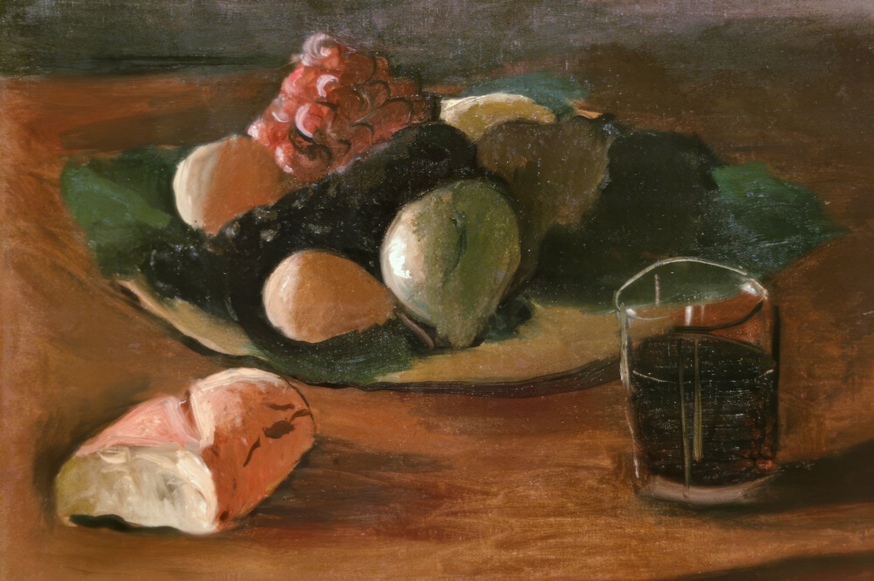 Asetelma viinilasillisen kanssa tekijältä Andre Derain