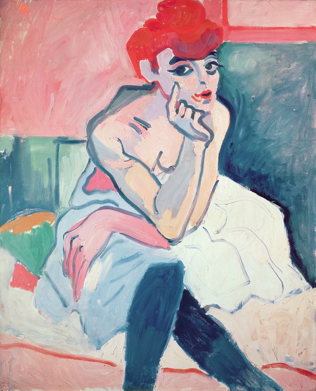 Tanssija, noin 1910 (öljy kankaalle) tekijältä Andre Derain
