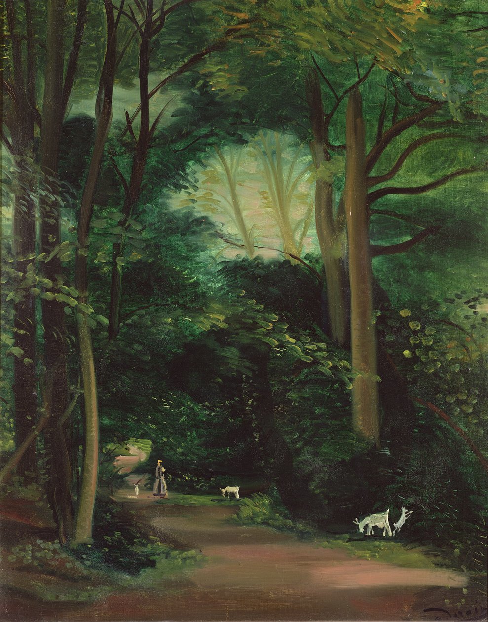 Chambourcyn vuohet, noin 1948-49 (öljy kankaalle). tekijältä Andre Derain