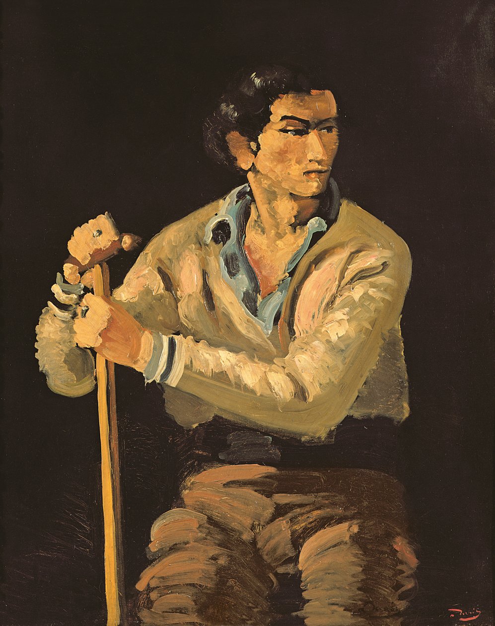 Mustalainen (öljy kankaalle) tekijältä Andre Derain