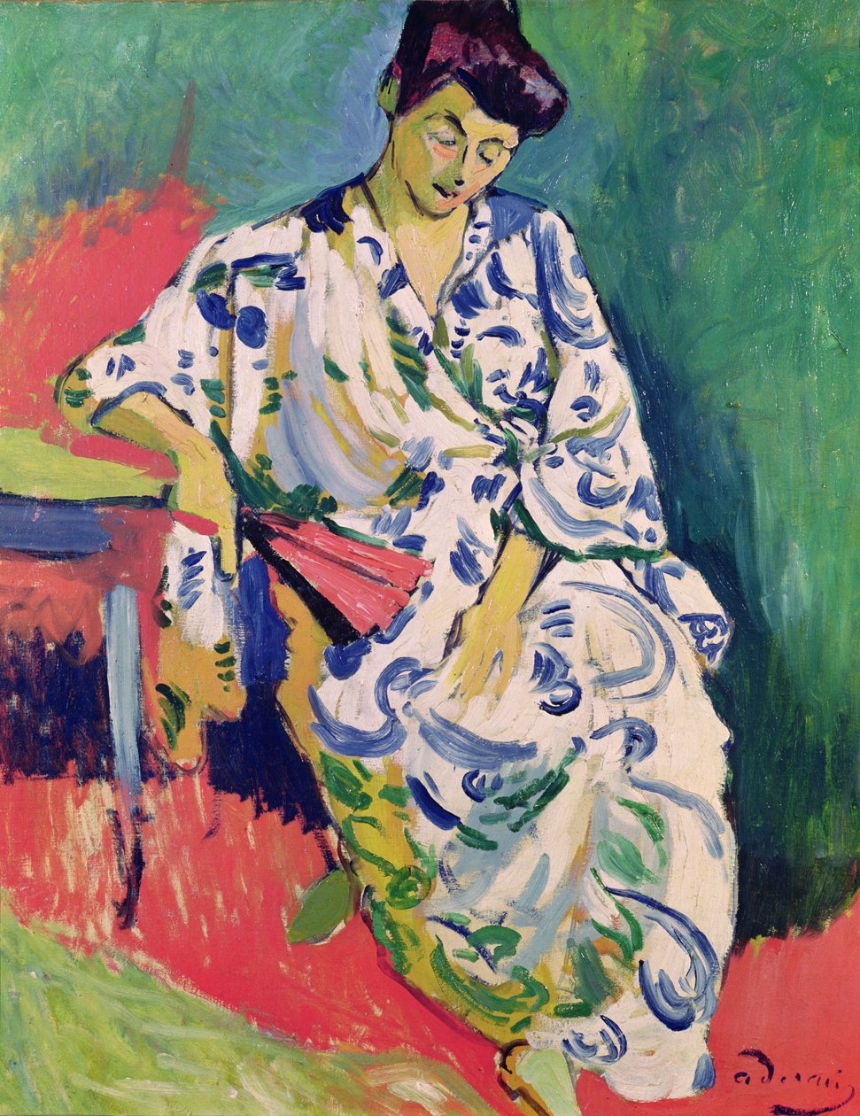 Nainen huivin kanssa tekijältä Andre Derain