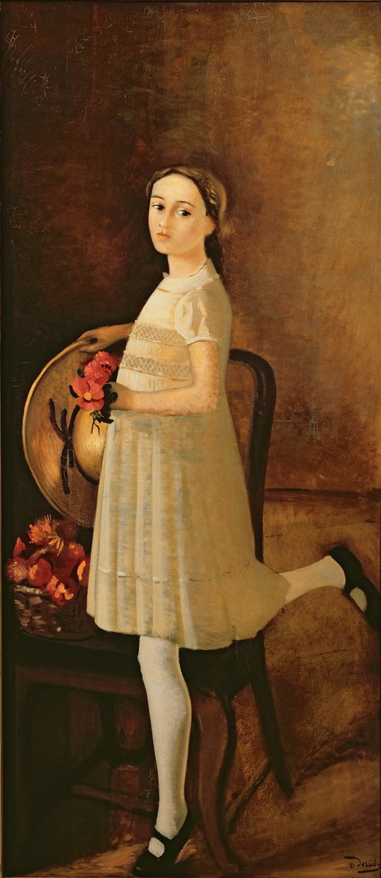 Maalarin veljentytär, n.1931 (öljy kankaalle) (ks. myös 287564) tekijältä Andre Derain