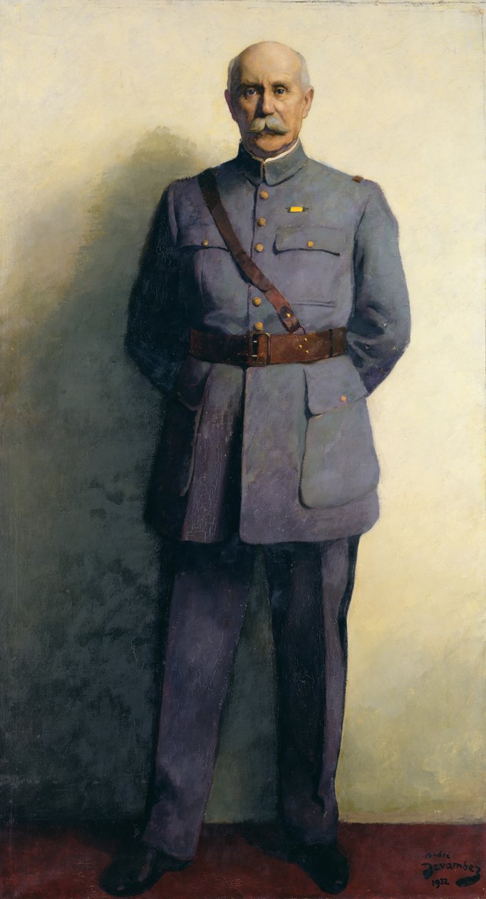 Marsalkka Philippe Petainin (1856-1951) muotokuva 1932 tekijältä Andre Devambez